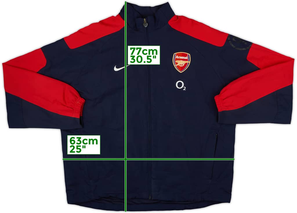2005-06 Arsenal Nike Track Jacket - 8/10 - (L)