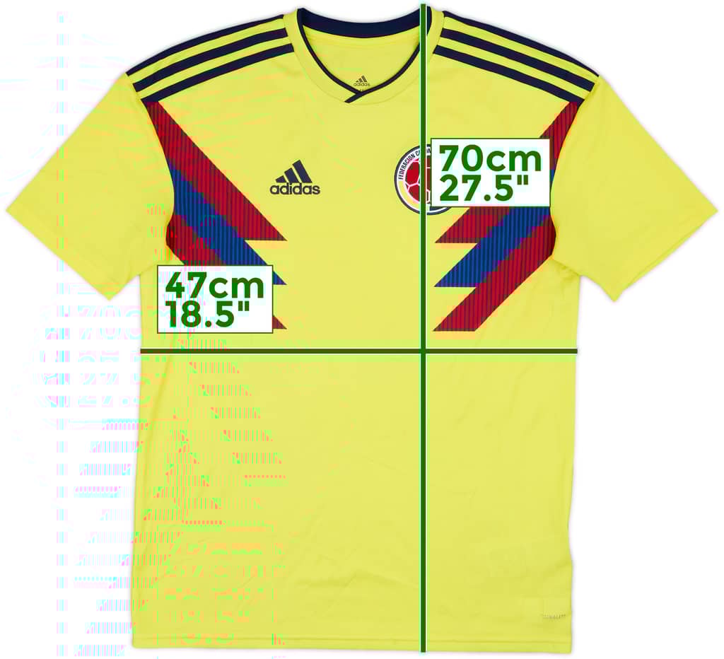 2018-19 Colombia Home Shirt - 8/10 - (XL.Boys)