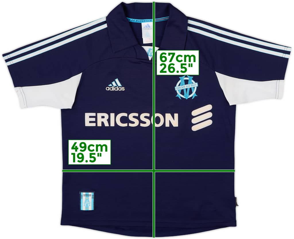 1999-00 Olympique Marseille Away Shirt - 8/10 - (Y)
