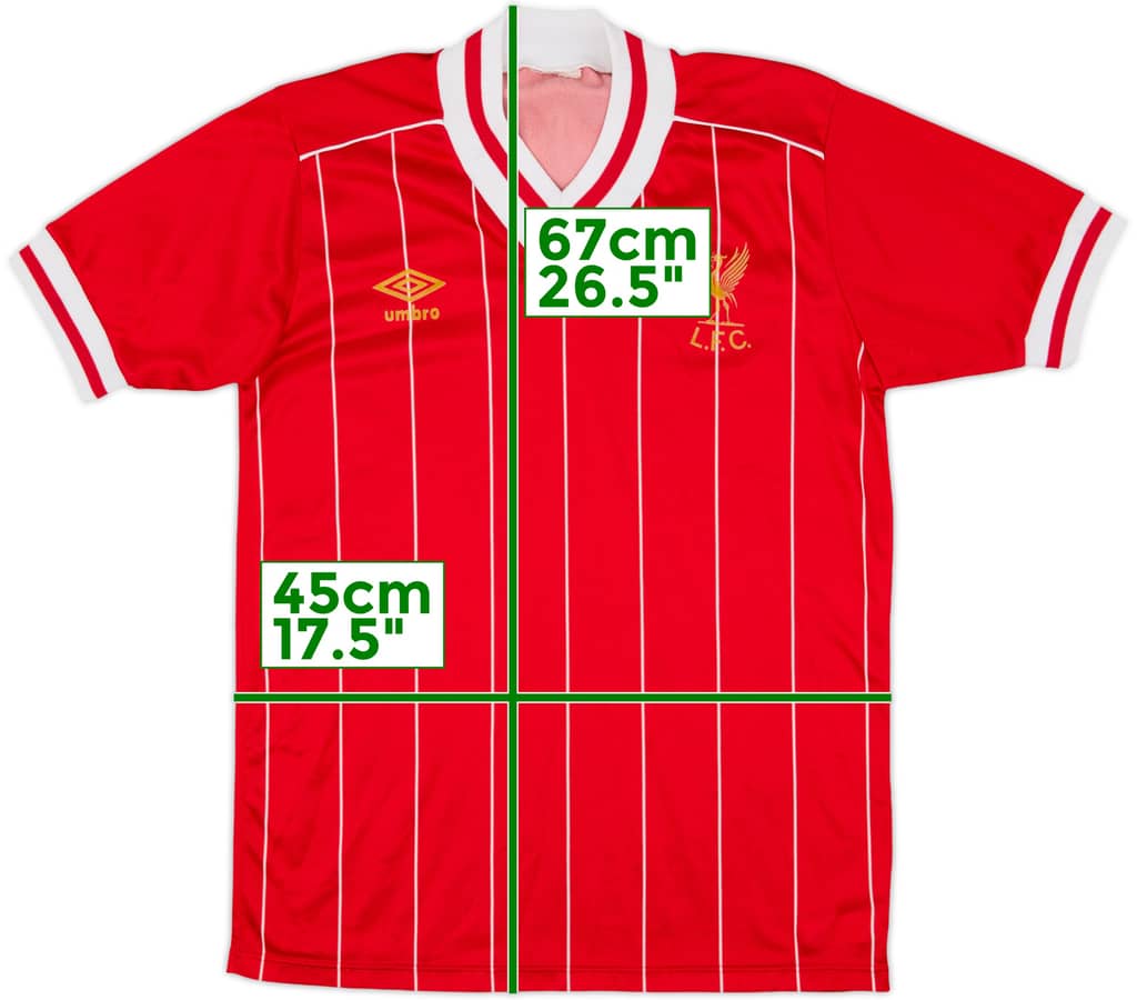 1982-85 Liverpool Home Shirt - 9/10 - (S)