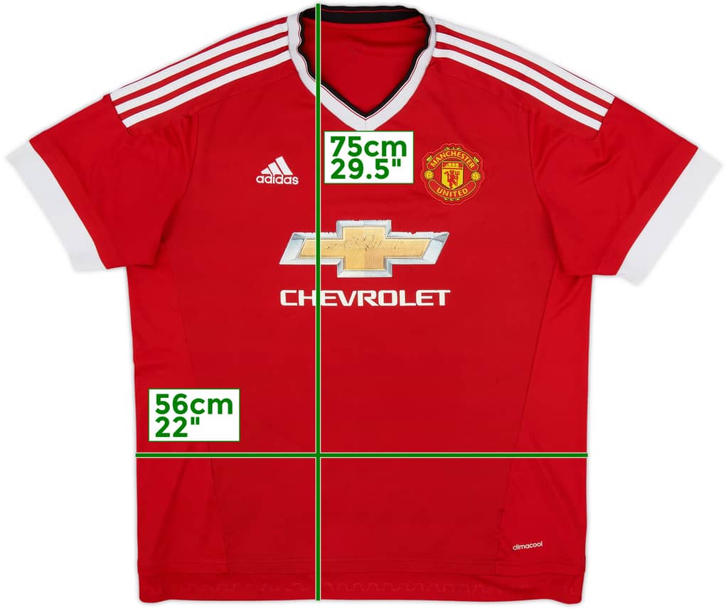 2015-16 Manchester United Home Shirt - 5/10 - (XL)