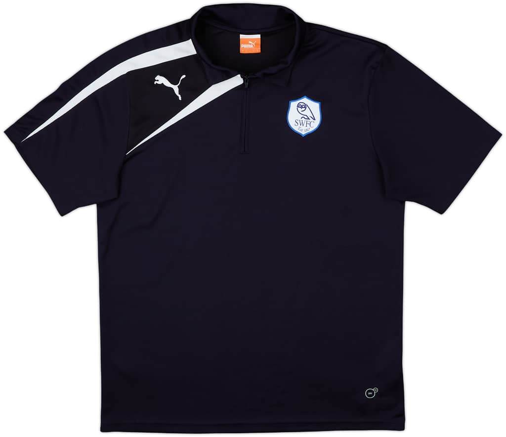 2013-14 Sheffield Wednesday Puma 1/4 Zip Polo Shirt - 8/10 - (L)