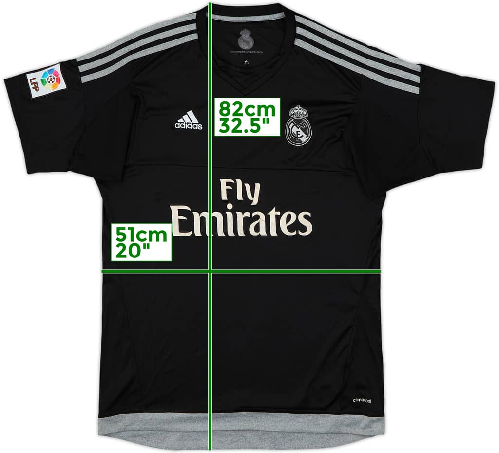 2015-16 Real Madrid GK S/S Shirt - 5/10 - (M)