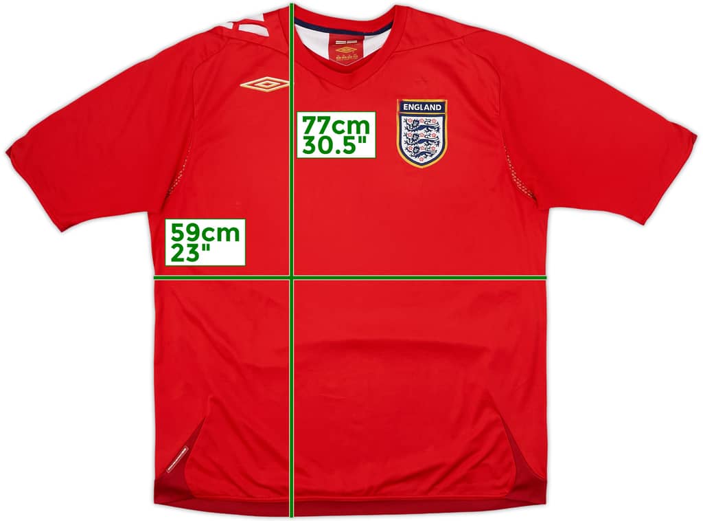 2006-08 England Away Shirt - 5/10 - (XL)