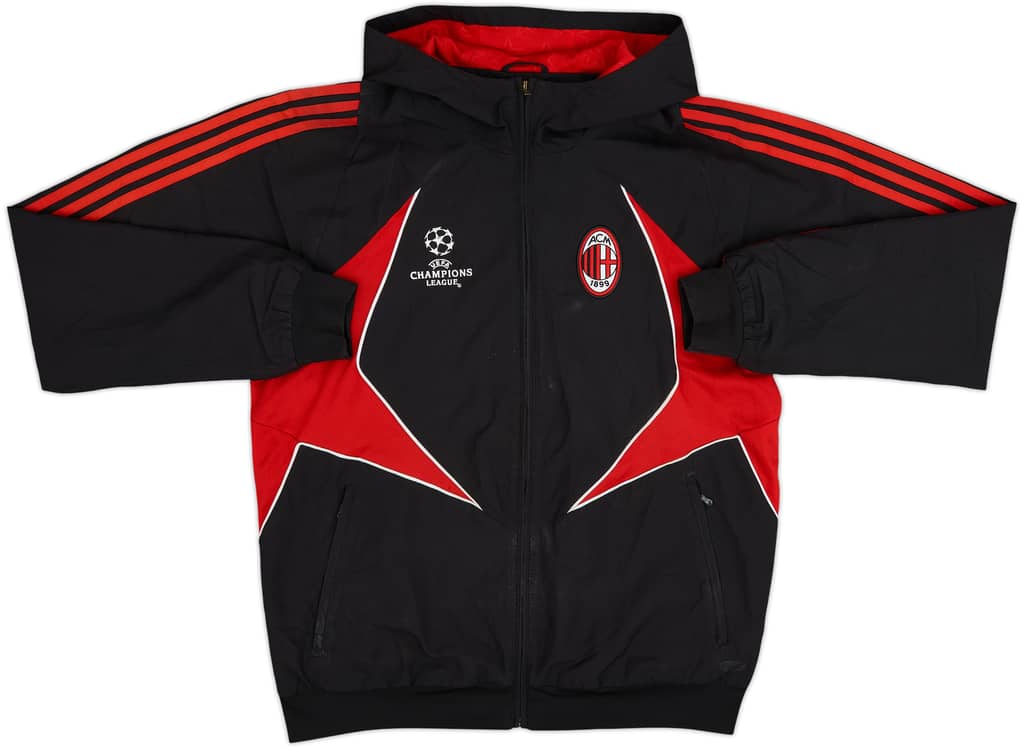 2007-08 AC Milan adidas CL Hooded Track Jacket - 7/10 - (L)
