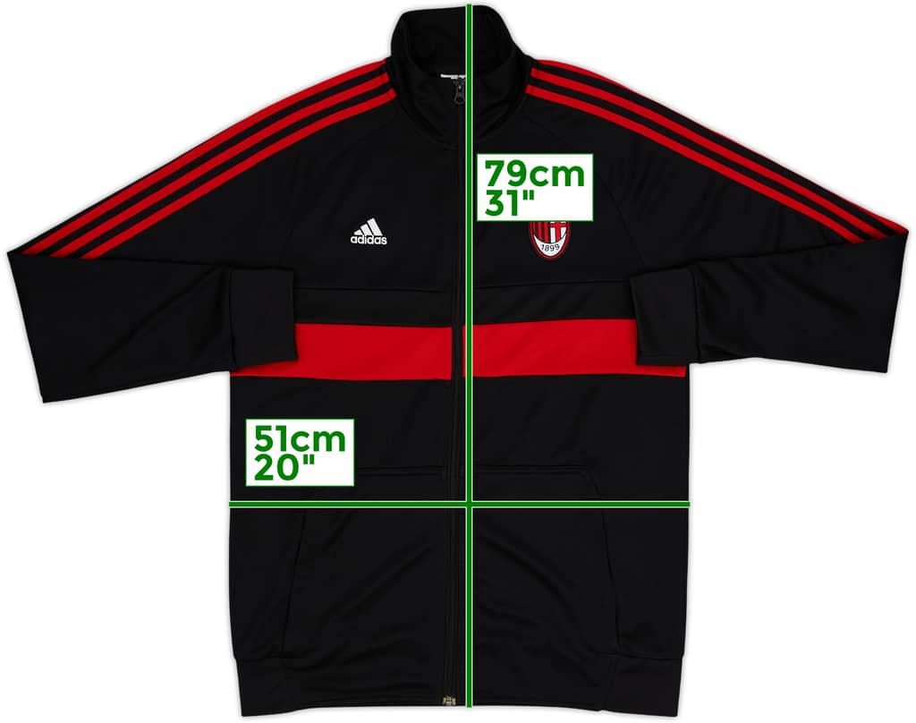 2013-14 AC Milan adidas Track Jacket - 8/10 - (M)