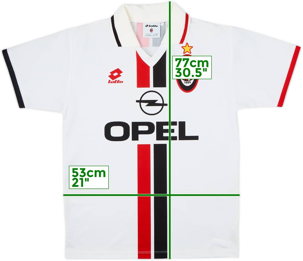1996-97 AC Milan Away Shirt - 8/10 - (M)