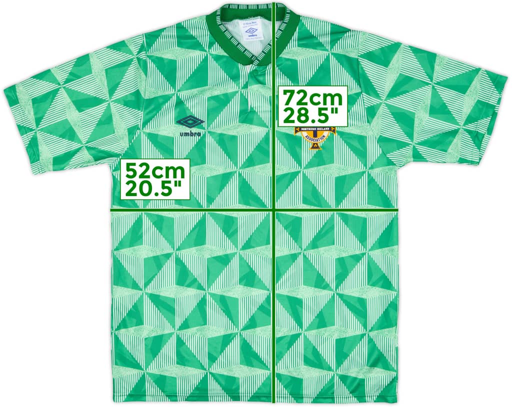 1990-92 Northern Ireland Home Shirt - 9/10 - (L)