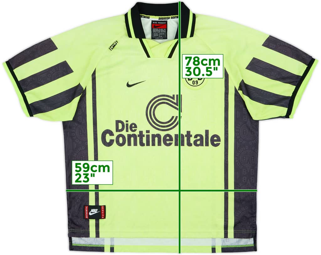 Camiseta de local del Borussia Dortmund 1996-97 - 7/10 - (XXL)