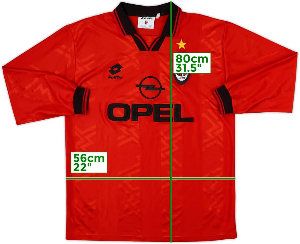 1996-97 AC Milan Fourth L/S Shirt - 8/10 - (XL)