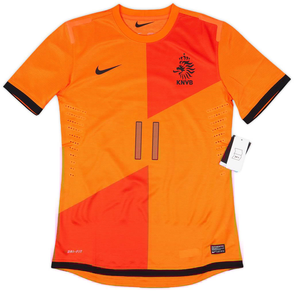 2012-13 Netherlands Sample Home Shirt Robben #11 (M)