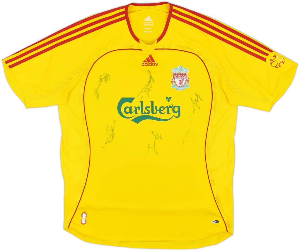 2006-07 Liverpool Signed Away Shirt - 8/10 - (XL)