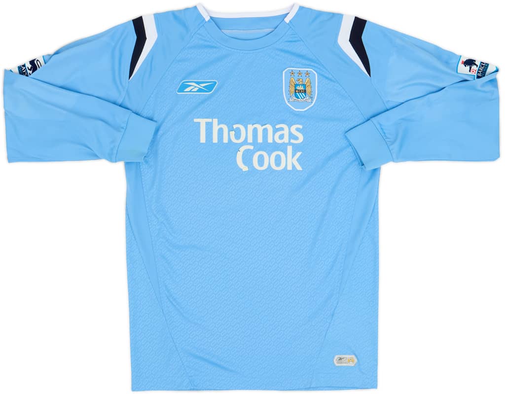 2004-05 Manchester City Home L/S Shirt - 4/10 - (S)