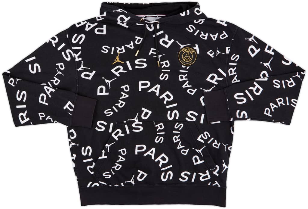 2020-21 Paris Saint-Germain Jordan Hooded Sweat Top - 8/10 - (L)