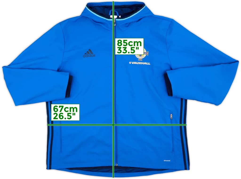 2016-17 Northern Ireland adidas Track Jacket - 10/10 - (XXL)