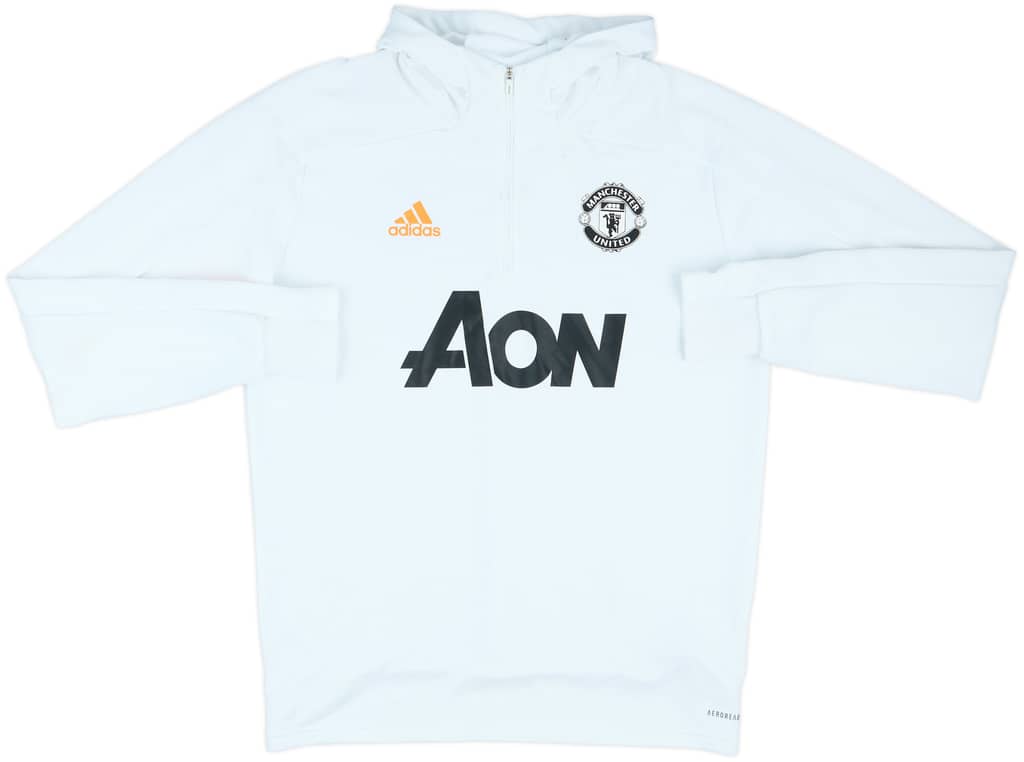 2020-21 Manchester United adidas 1/4 Zip Training Top - 6/10 - (L)