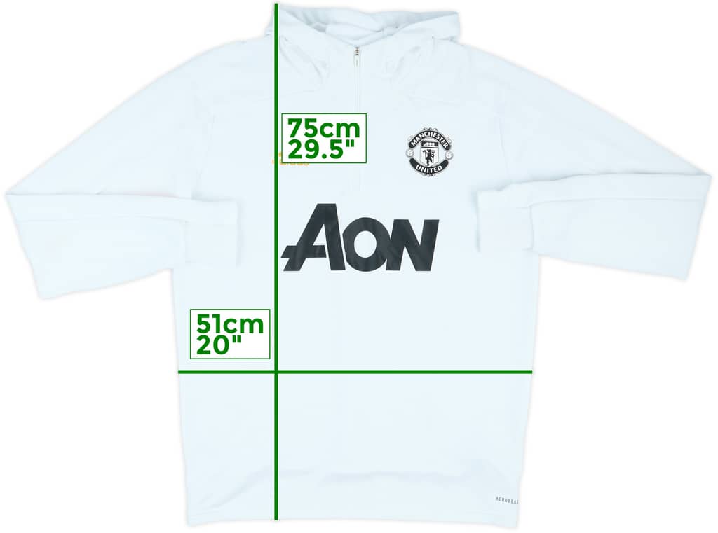 2020-21 Manchester United adidas 1/4 Zip Training Top - 6/10 - (L)