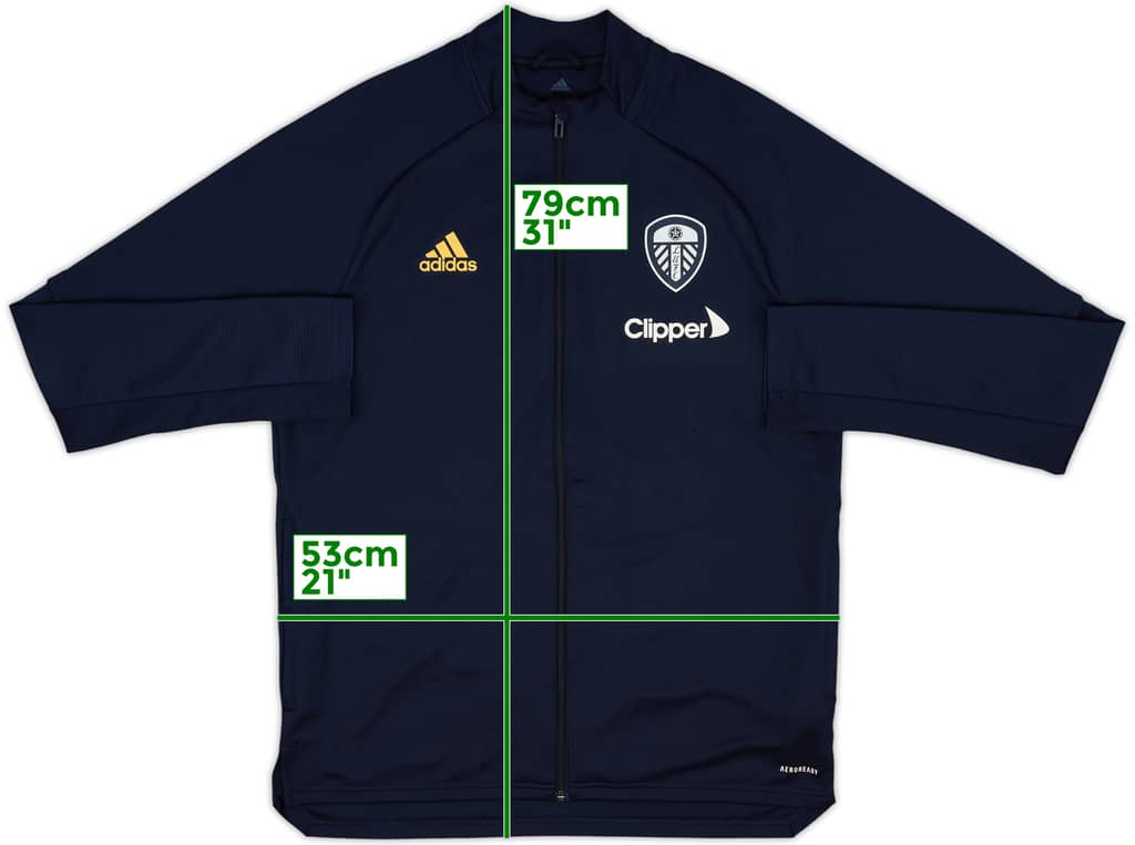 2020-21 Leeds United adidas Track Top - 9/10 - (L)