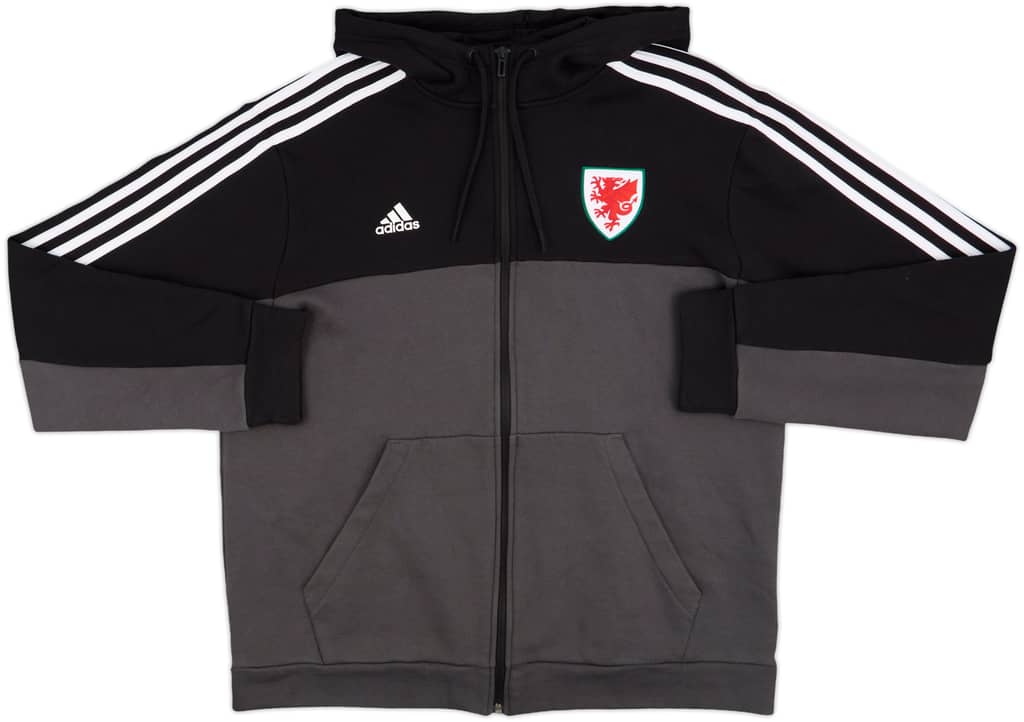 2020-21 Wales adidas Hooded Track Jacket - 8/10 - (L)