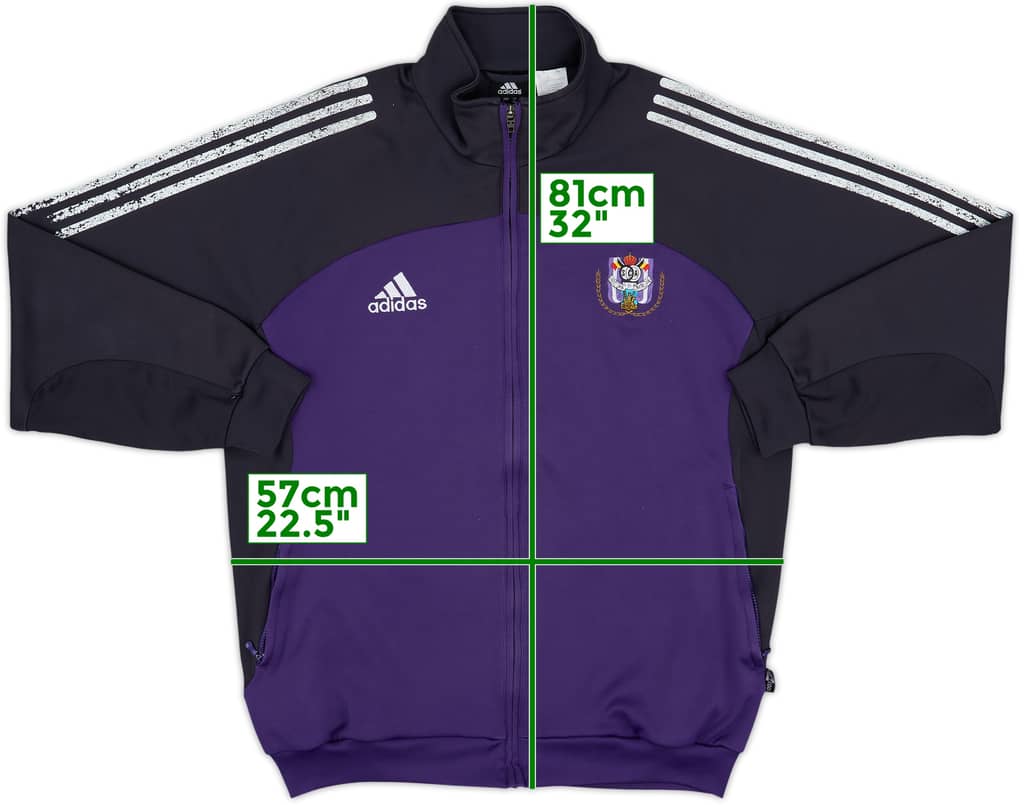 2002-03 Anderlecht adidas Track Jacket - 6/10 - (L)