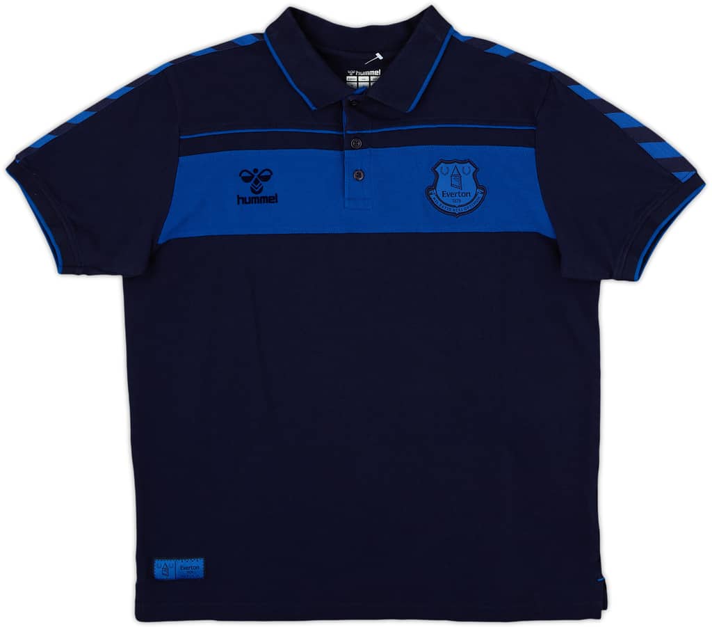 2021-22 Everton Hummel Polo Shirt - 8/10 - (M)