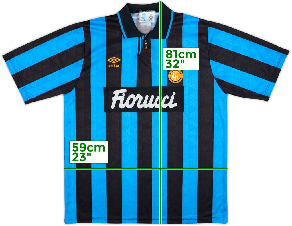 1992-94 Inter Milan Home Shirt - 8/10 - (XXL)
