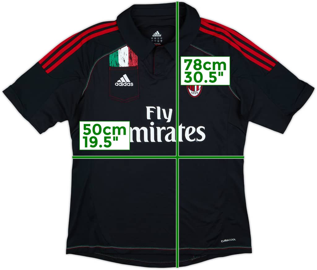 2012-13 AC Milan Third Shirt - 5/10 - (L)
