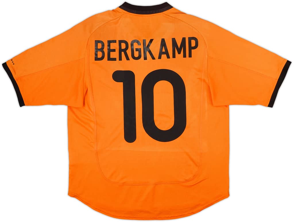 2000-02 Netherlands Home Shirt Bergkamp #10 - 7/10 - (M)