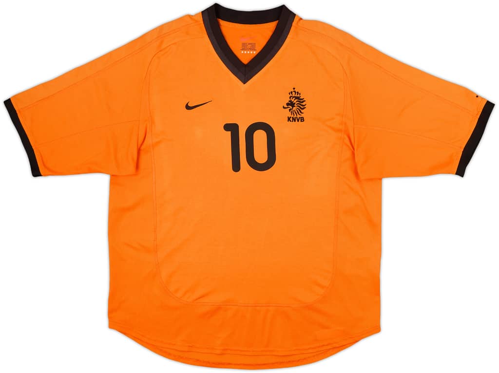 2000-02 Netherlands Home Shirt Bergkamp #10 - 7/10 - (M)