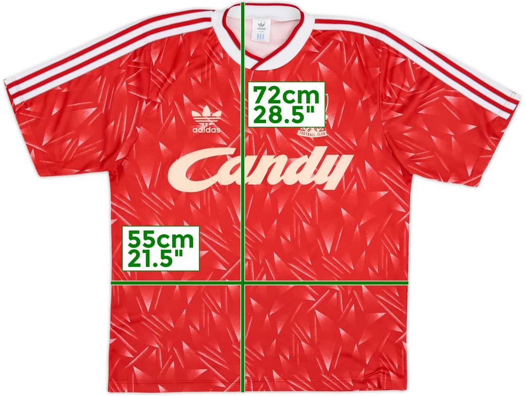 1989-91 Liverpool Home Shirt - 6/10 - (M/L)