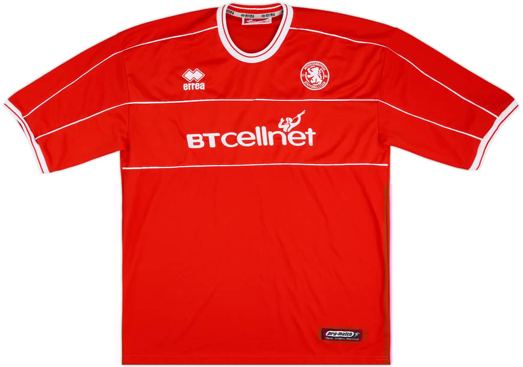 2001-02 Middlesbrough Home Shirt - 10/10 - (XXL)