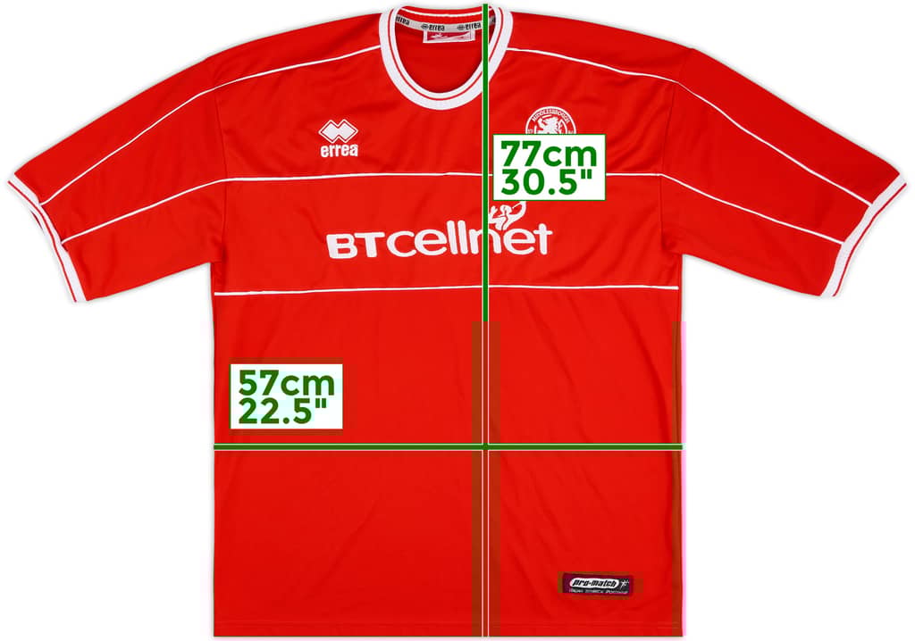 2001-02 Middlesbrough Home Shirt - 10/10 - (XXL)
