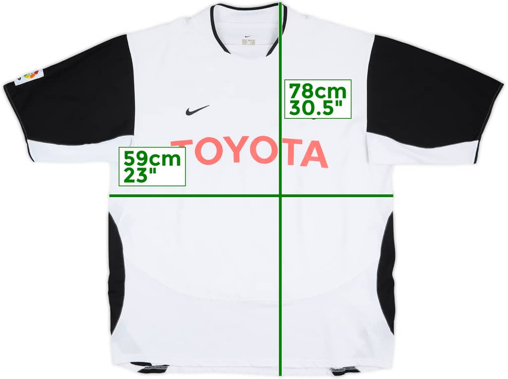 2003-04 Valencia Home Shirt - 8/10 - (XL)