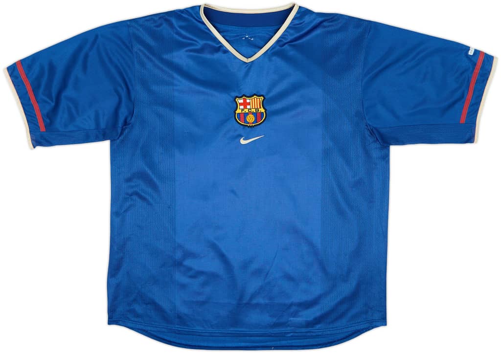 Camiseta de la tercera equipación del Barcelona 2001-02 - 8/10 - (L)