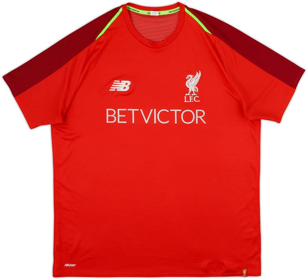 2017-18 Liverpool New Balance Training Shirt - 8/10 - (L)