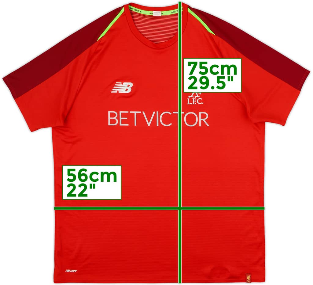 2017-18 Liverpool New Balance Training Shirt - 8/10 - (L)