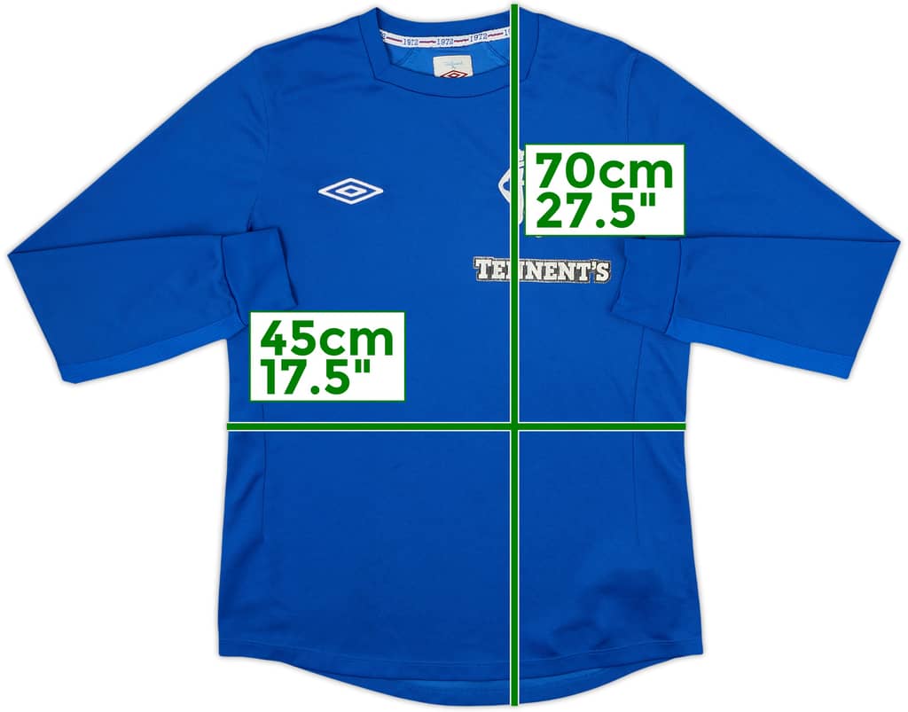 2012-13 Rangers Home L/S Shirt - 5/10 - (S)