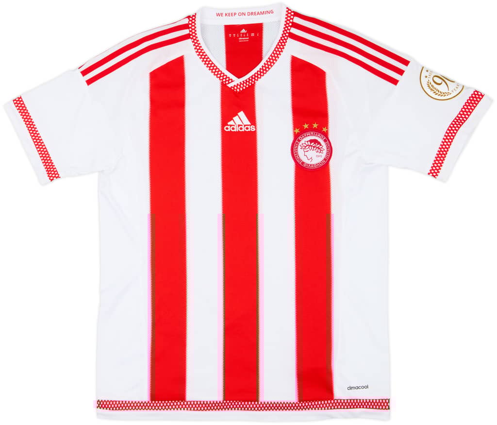 2015-16 Olympiakos Home Shirt - 10/10 - (M)