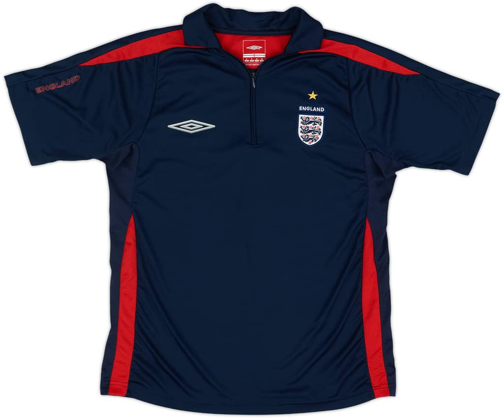 2003-05 England Umbro 1/4 Zip Polo Shirt - 10/10 - (S)