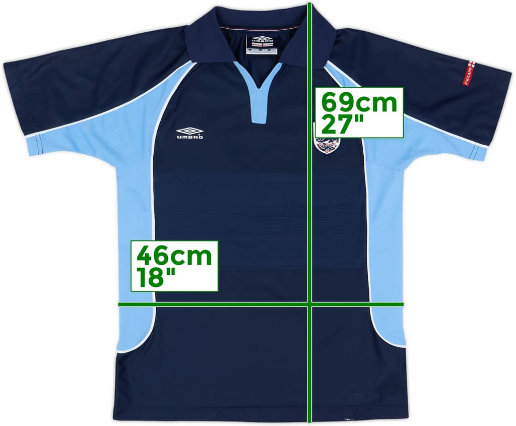 2002-04 England Umbro Training Shirt - 9/10 - (S)