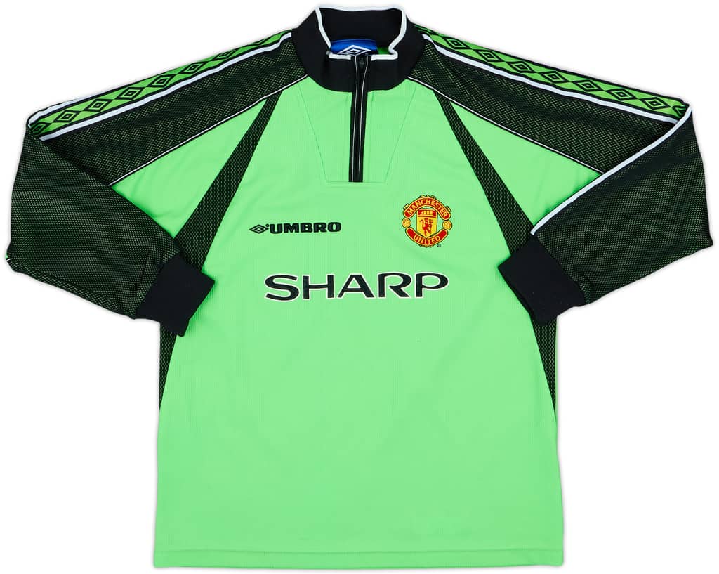 1998-99 Manchester United GK Shirt - 8/10 - (L.Boys)