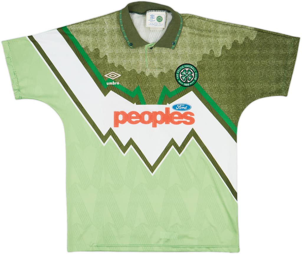 1991-92 Celtic Away Shirt - 9/10 - (L)