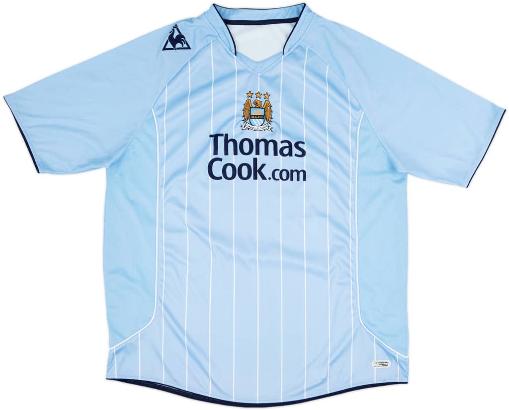 2007-08 Manchester City Home Shirt Richards #2 - 8/10 - (XL)