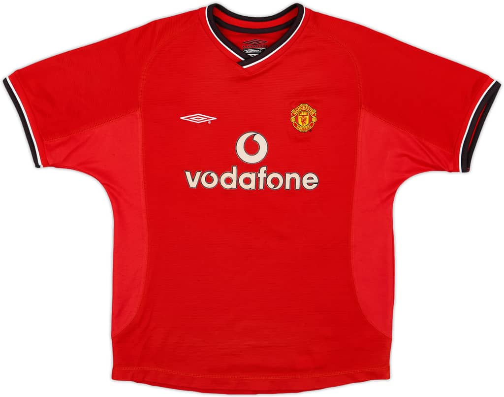 2000-02 Manchester United Home Shirt - 8/10 - (L.Boys)