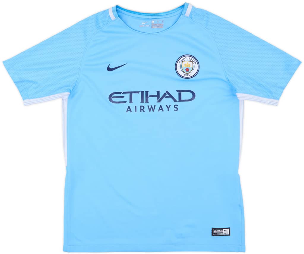 2017-18 Manchester City Home Shirt - 8/10 - (XL.Boys)