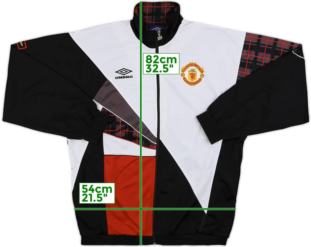 1992-93 Manchester United Umbro Track Jacket - 7/10 - (M)
