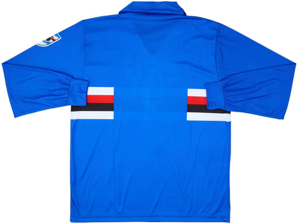 1990-92 Sampdoria Home L/S Shirt - 8/10 - (XL)