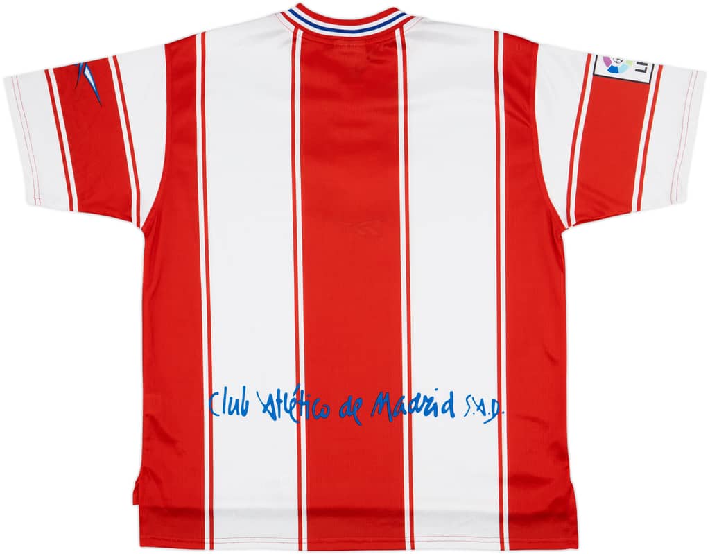 1999-00 Atletico Madrid Home Shirt - 9/10 - (XL)