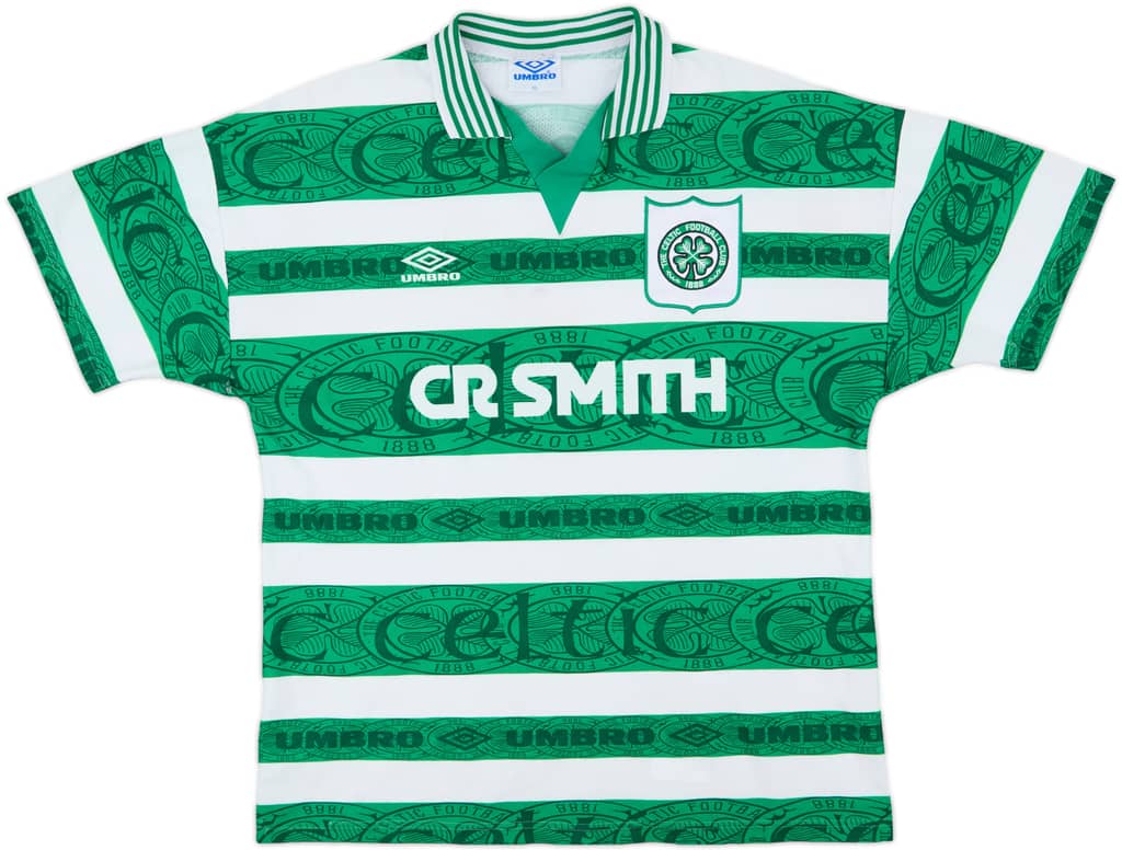 1993-95 Celtic Home Shirt - 8/10 - (XL)