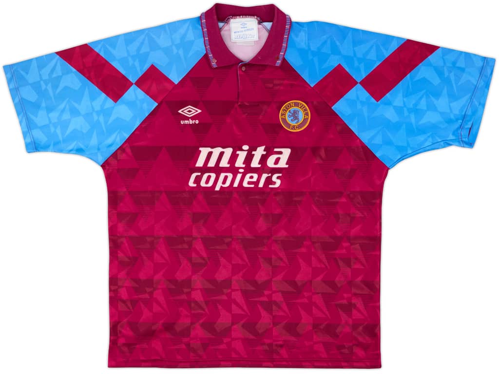 1990-92 Aston Villa Home Shirt - 6/10 - (XL)